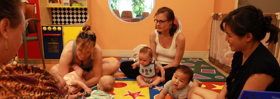 Moms amd babies in childcare setting